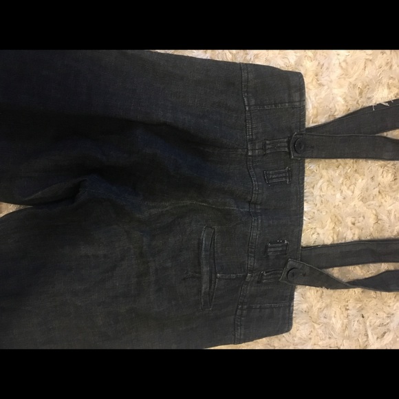 ✅ Vintage soft denim suspender pants - Picture 6 of 7
